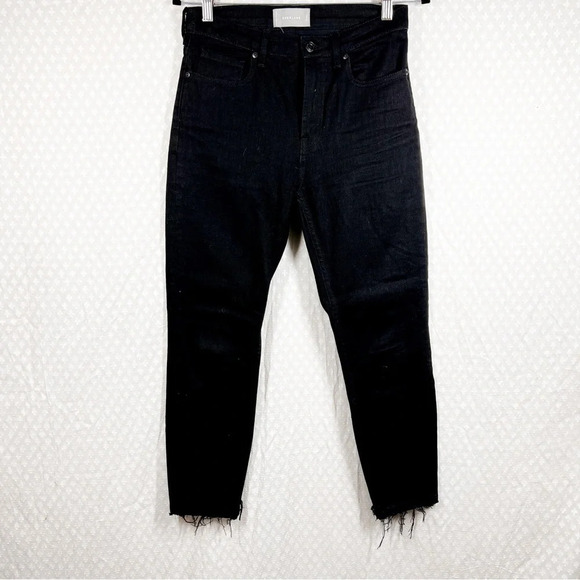 Everlane Black High Rise Skinny Ankle Jeans - Picture 1 of 5